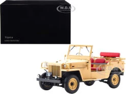 Toyota Land Cruiser BJ RHD (Right Hand Drive) Beige 1/18 Diecast Model Car By Kyosho