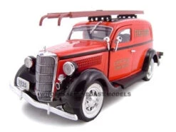 1935 Ford Chicago Fire Department 1/24 Diecast Car Model By Unique Replicas