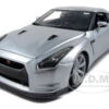 2009 Nissan GT-R R35 Silver 1/18 Diecast Model Car By Bburago