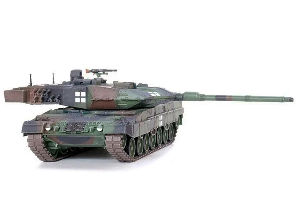 Leopard 2A6 Main Battle Tank Green Camouflage "Ukrainian Army" "Armor Premium" Series 1/72 Diecast Model By Panzerkampf - Image 4
