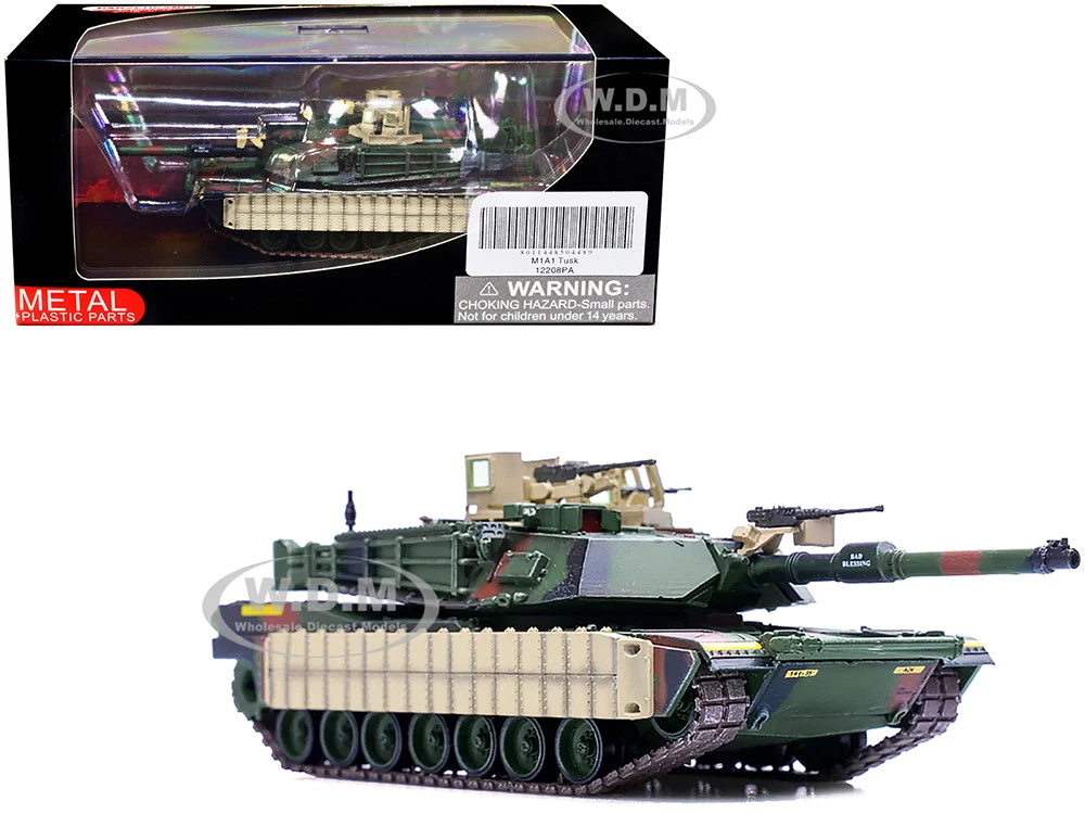 M1A1 TUSK Main Battle Tank "U.S.A. 1st Battalion, 35th Armor Regiment" 1/72 Diecast Model By Panzerkampf