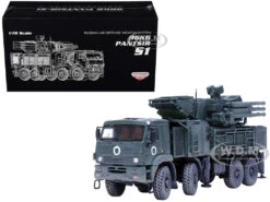 Pantsir S1 96K6 Self-Propelled Air Defense Weapon System "Ukraine War" Russian Army "Armor Premium" Series 1/72 Diecast Model By Panzerkampf