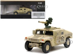 M1046 HUMVEE Tow Missile Carrier Desert Camouflage "E Troop, 9th Regiment, 2nd Brigade Combat Team, 3rd Infantry Division (Mechanized), Iraq" (2003) "Military Miniature" Series 1/64 Diecast Model By Panzerkampf