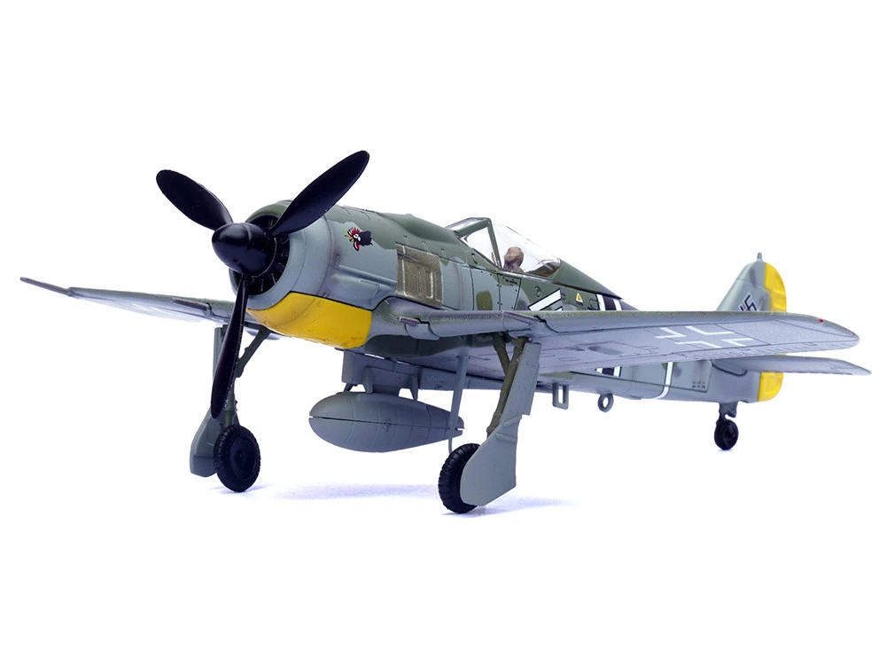Focke-Wulf Fw 190A Aircraft "108-Victory Ace Hauptmann Hans 'Assi' Hahn, Gruppenkommandeur, III./JG 2 Richthofen, France" (1942) German Luftwaffe 1/72 Diecast Model Airplane By Legion - Image 3