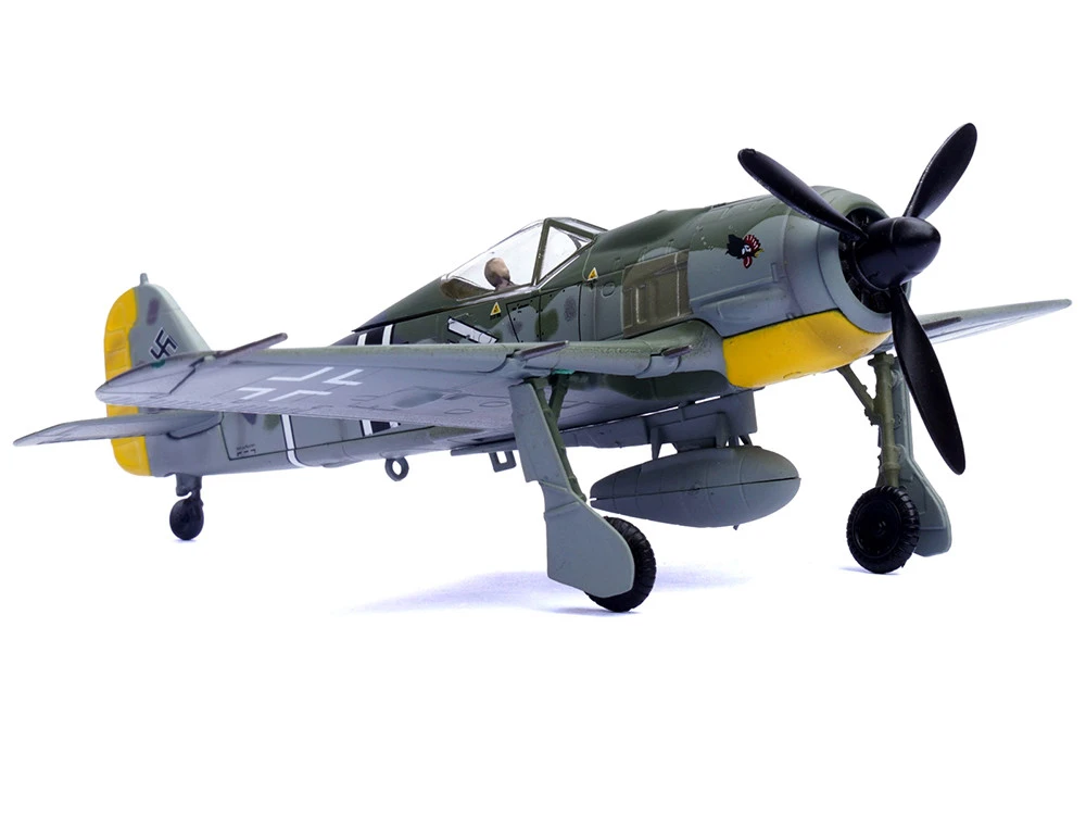 Focke-Wulf Fw 190A Aircraft "108-Victory Ace Hauptmann Hans 'Assi' Hahn, Gruppenkommandeur, III./JG 2 Richthofen, France" (1942) German Luftwaffe 1/72 Diecast Model Airplane By Legion - Image 6