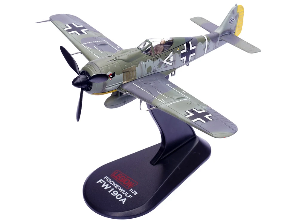 Focke-Wulf Fw 190A Aircraft "108-Victory Ace Hauptmann Hans 'Assi' Hahn, Gruppenkommandeur, III./JG 2 Richthofen, France" (1942) German Luftwaffe 1/72 Diecast Model Airplane By Legion - Image 7