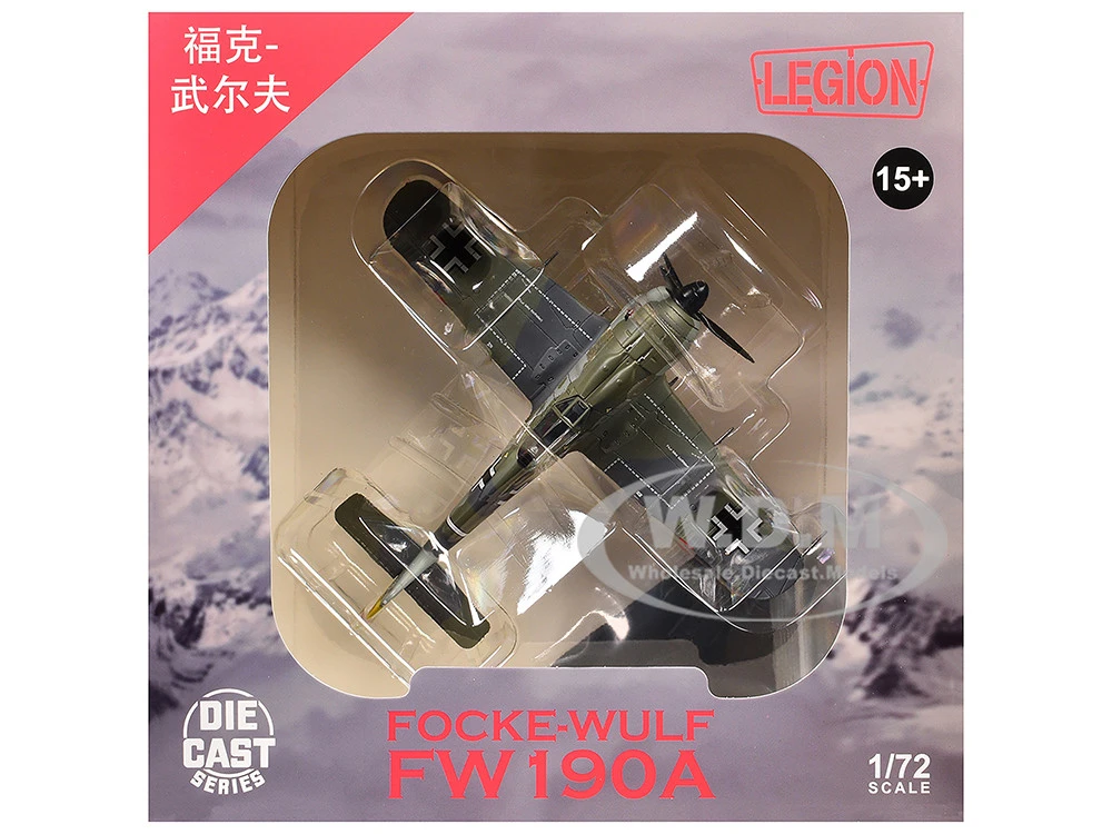 Focke-Wulf Fw 190A Aircraft "108-Victory Ace Hauptmann Hans 'Assi' Hahn, Gruppenkommandeur, III./JG 2 Richthofen, France" (1942) German Luftwaffe 1/72 Diecast Model Airplane By Legion - Image 8