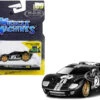 1966 Ford GT40 MKII #2 Black With Silver Stripes And Gold Wheels 1/64 Diecast Model Car By Muscle Machines