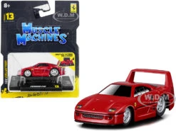 Ferrari F40 Red 1/64 Diecast Model Car By Muscle Machines