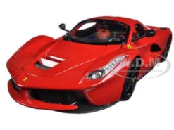 Ferrari LaFerrari F70 Red With Black Wheels 1/18 Diecast Model Car By Bburago