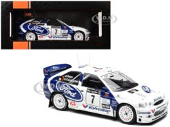 Ford Escort WRC #7 Juha Kankkunen - Juha Repo 2nd Place "RAC Rally" (1998) 1/18 Diecast Model Car By IXO Models