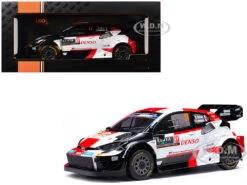 Toyota GR Yaris Rally1 Hybrid #17 Sebastien Ogier - Vincent Landais Winner "Safari Rally" (2023) 1/18 Diecast Model Car By IXO Models