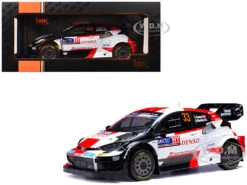 Toyota GR Yaris Rally1 Hybrid #33 Elfyn Evans - Scott Martin Winner "Rally Finland" (2023) 1/18 Diecast Model Car By IXO Models