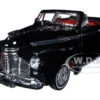 1941 Chevrolet Special Deluxe Convertible Black With Red Interior "Low Rider Collection" 1/24 Diecast Model Car By Welly