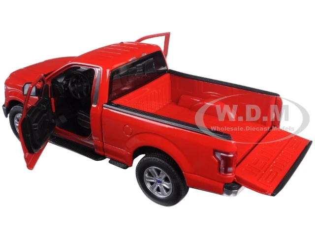 2015 Ford F-150 Regular Cab Pickup Truck Red 1/24-1/27 Diecast Model Car By Welly - Image 2