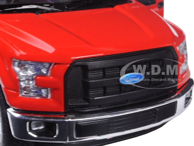 2015 Ford F-150 Regular Cab Pickup Truck Red 1/24-1/27 Diecast Model Car By Welly - Image 3