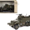 M3 Half-Track AFV With M2HB Machine Gun Olive Drab "United States Army" 1/43 Diecast Model By Militaria Die Cast