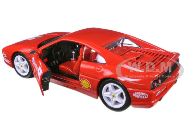 Ferrari F355 Challenge #1 Red 1/24 Diecast Model Car By Bburago - Image 2