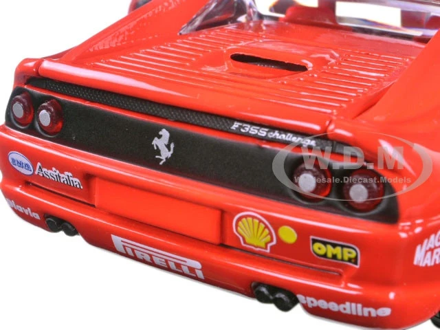 Ferrari F355 Challenge #1 Red 1/24 Diecast Model Car By Bburago - Image 3