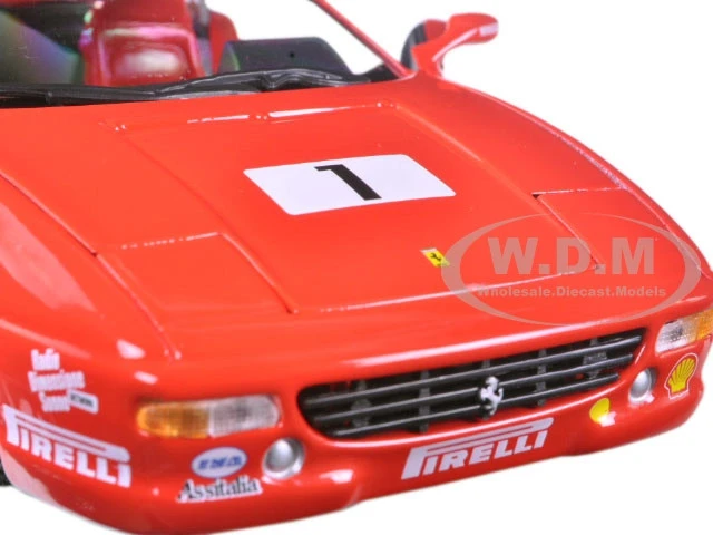 Ferrari F355 Challenge #1 Red 1/24 Diecast Model Car By Bburago - Image 5