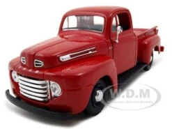 1948 Ford F-1 Pickup Truck Red 1/25 Diecast Model Car By Maisto