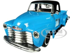 1950 Chevrolet 3100 Pickup Truck Blue With Black Top "Madero Sano Surf Club" "Outlaws" 1/25 Diecast Model Car By Maisto