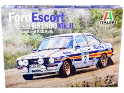 Skill 2 Model Kit Ford Escort RS 1800 Mk.II #2 Lombard RAC Rally (1981) 1/24 Scale Model By Italeri