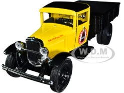 1931 Ford Model AA Pickup Truck Yellow And Black "Drink It Ice Cold For Sparkling Refreshment - Coca-Cola" 1/24 Diecast Model Car By Motor City Classics