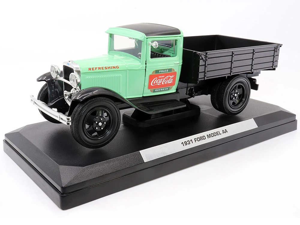 1931 Ford Model AA Pickup Truck Light Green And Black "Pause. Refresh. Drink Coca-Cola" 1/24 Diecast Model Car By Motor City Classics - Image 8