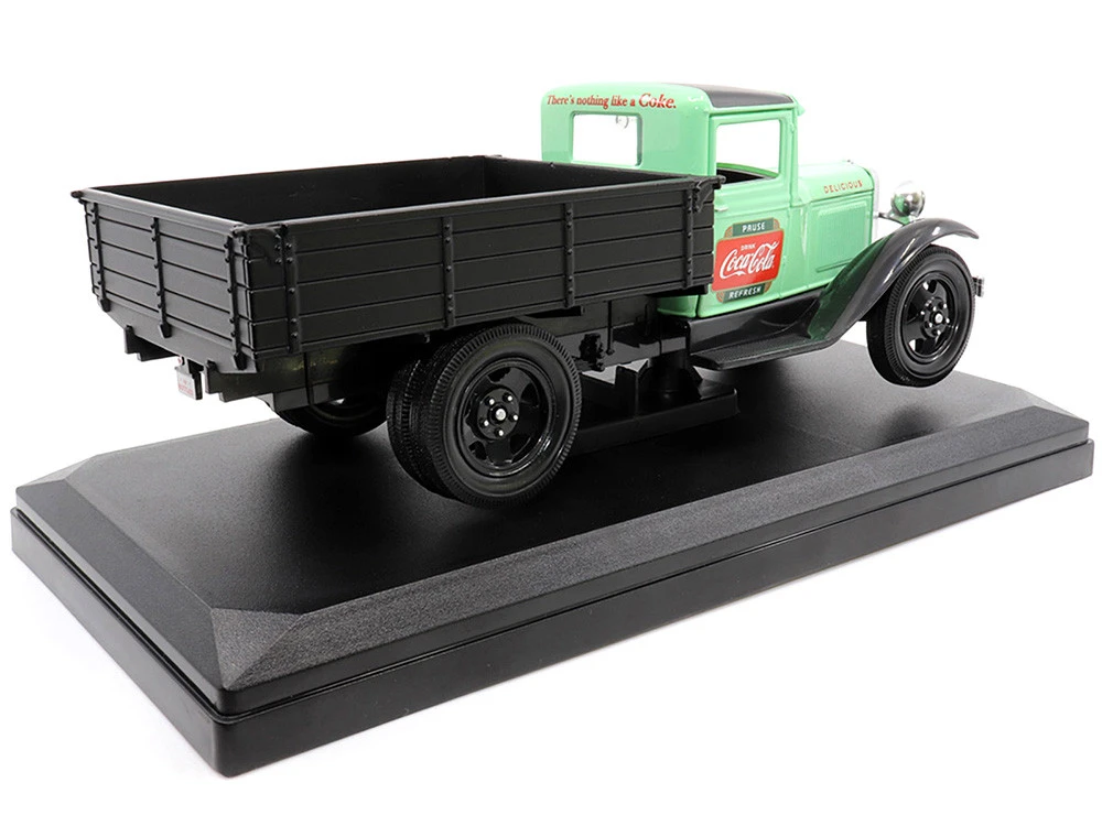 1931 Ford Model AA Pickup Truck Light Green And Black "Pause. Refresh. Drink Coca-Cola" 1/24 Diecast Model Car By Motor City Classics - Image 9