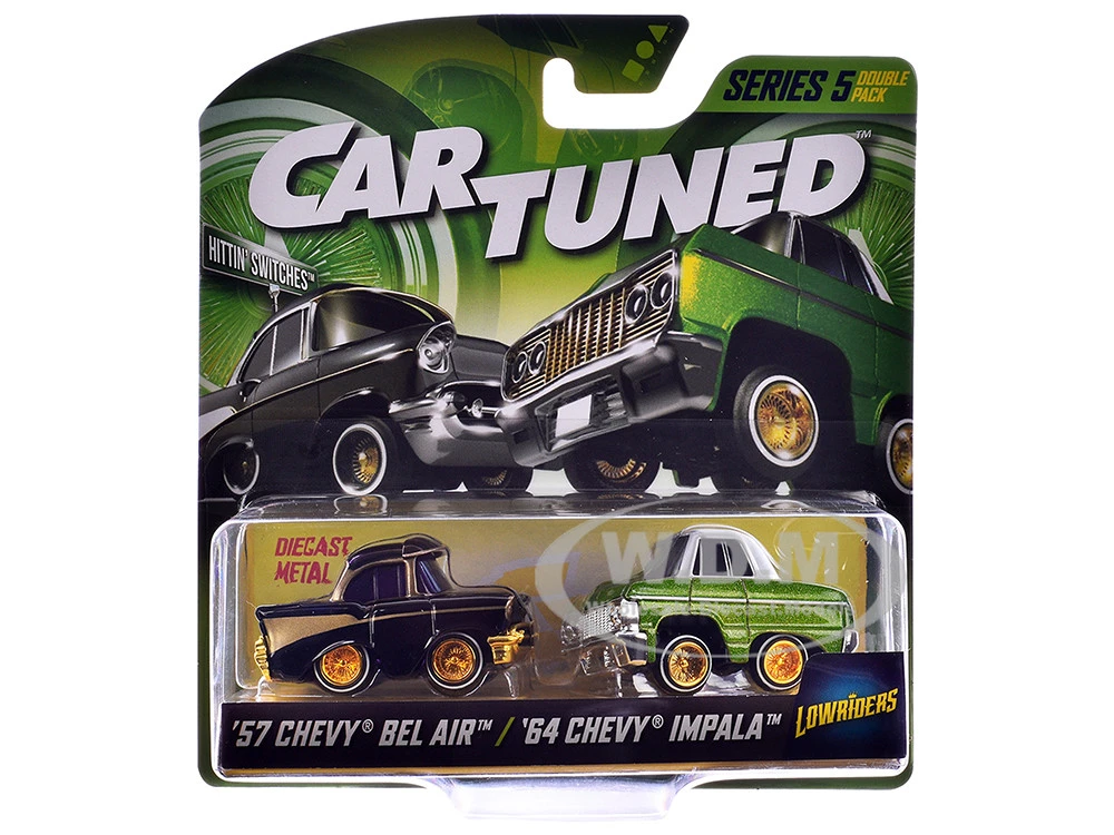 "Lowriders" Series 5 Chevrolet Double Pack Set Of 2 Cars Diecast Model Cars By CarTuned - Image 3