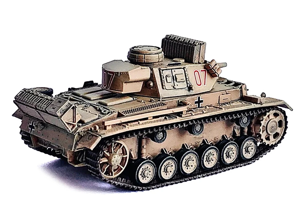 Germany Pz.Kpfw.III Ausf.N DAK Tank #07 "s.Pz.Abt.501, Tunisia" (1942/43) "NEO Dragon Armor" Series 1/72 Plastic Model By Dragon Models - Image 3