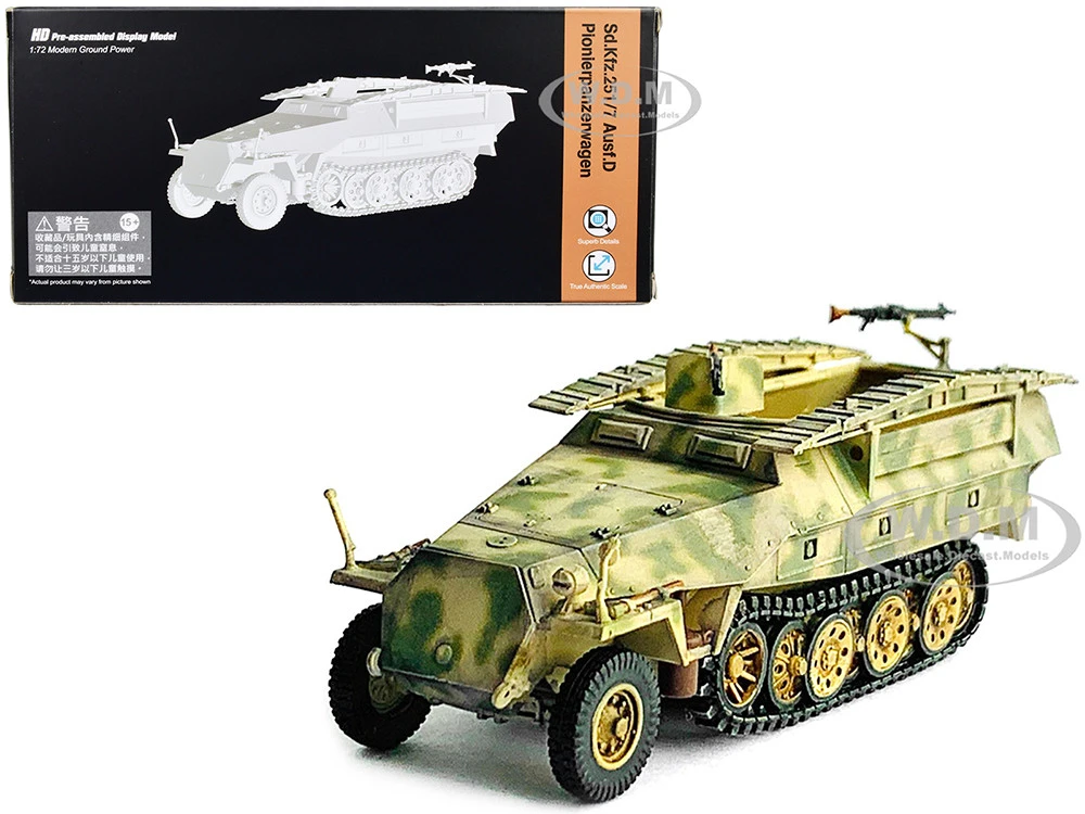 German Sd.Kfz. 251/7 Ausf.D Pionierpanzerwagen Armored Vehicle "NEO Dragon Armor" Series 1/72 Plastic Model By Dragon Models