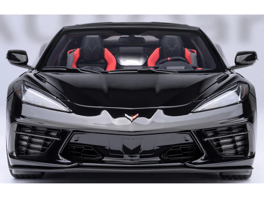 2020 Chevrolet Corvette C8 Stingray Black 1/18 Model Car By Autoart - Image 9