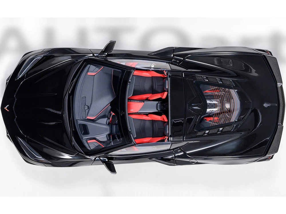 2020 Chevrolet Corvette C8 Stingray Black 1/18 Model Car By Autoart - Image 11