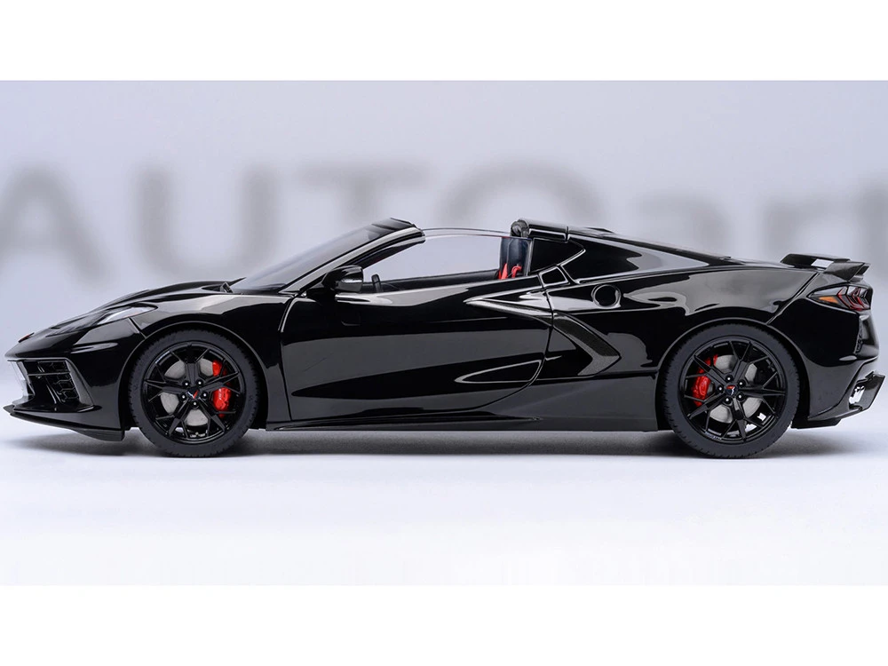 2020 Chevrolet Corvette C8 Stingray Black 1/18 Model Car By Autoart - Image 6