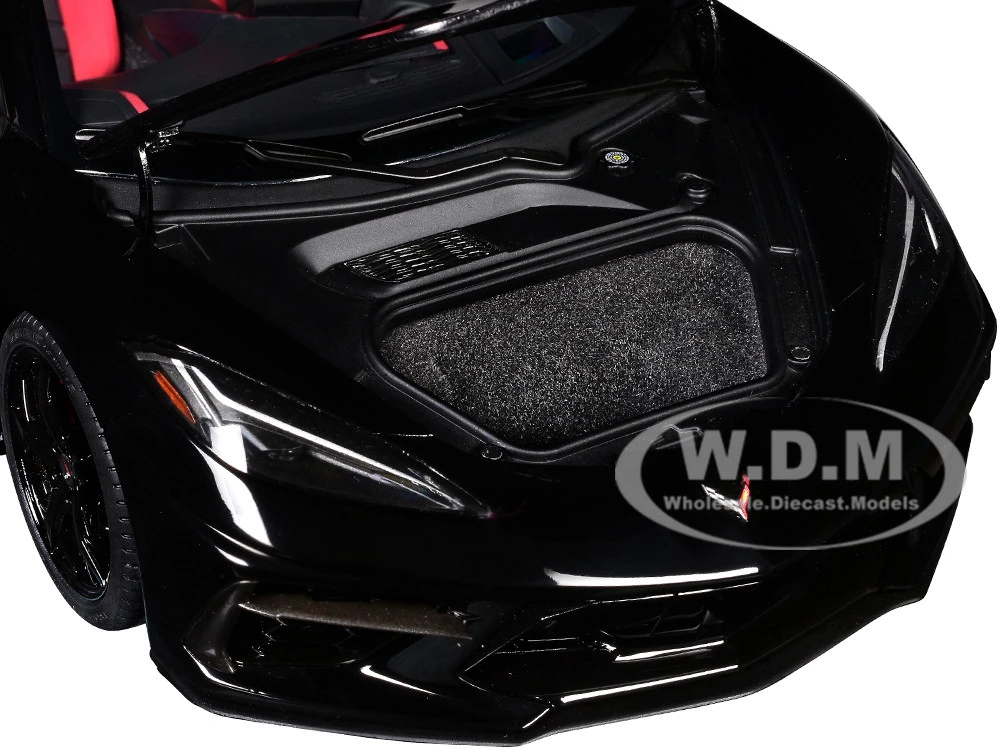 2020 Chevrolet Corvette C8 Stingray Black 1/18 Model Car By Autoart - Image 5