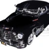1948 Chevrolet Aerosedan Fleetside Lowrider Black "Get Low" Series 1/24 Diecast Model Car By Motormax