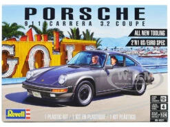 Level 4 Model Kit Porsche 911 Carrera 3.2 Coupe 2-in-1 Kit 1/24 Scale Model By Revell