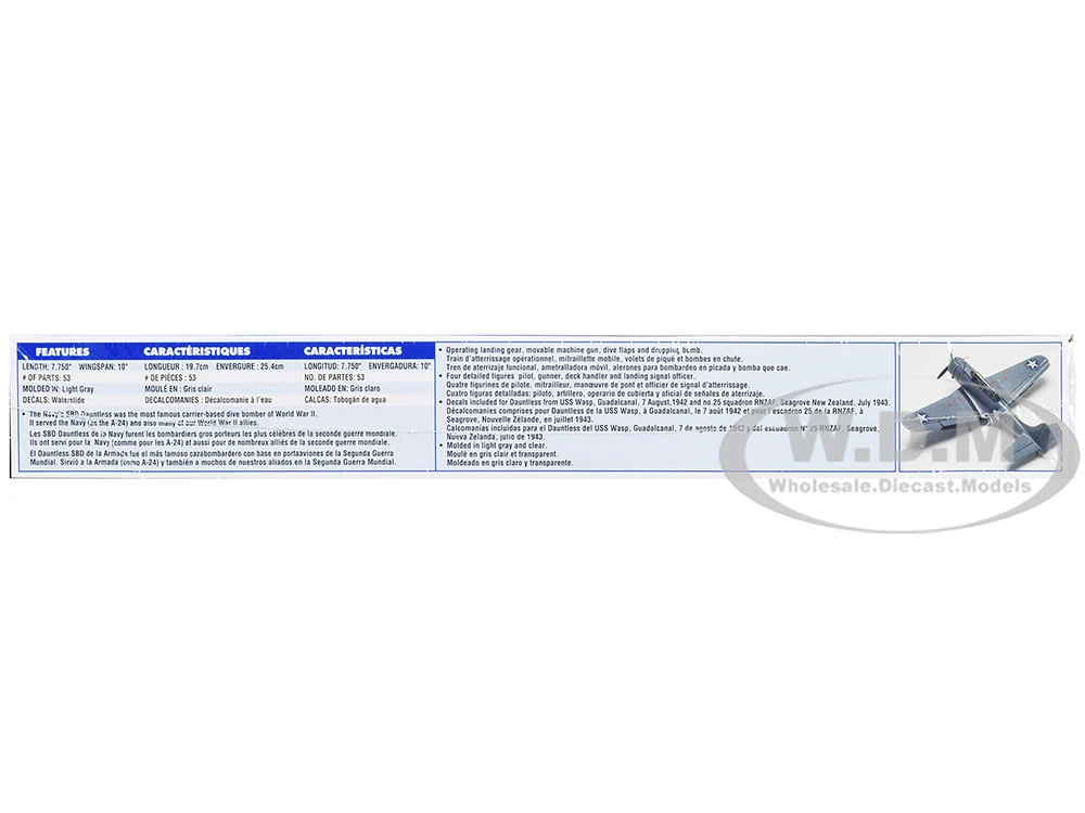 Level 4 Model Kit Douglas SBD Dauntless Bomber Aircraft 1/48 Scale Model By Revell - Image 4