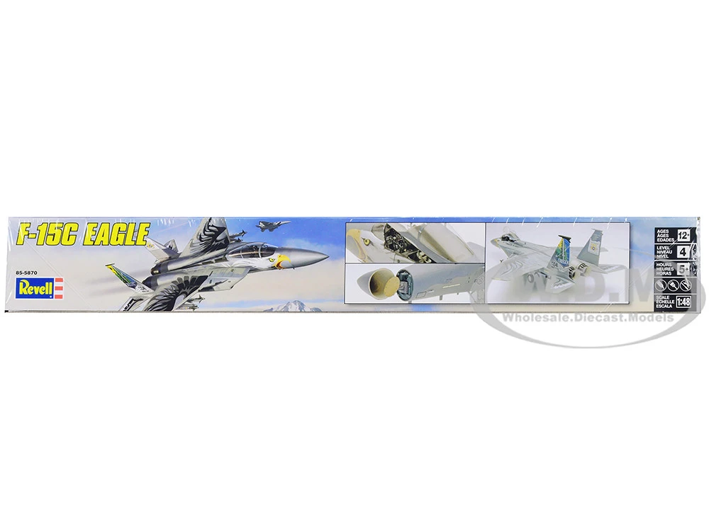 Level 4 Model Kit McDonnell Douglas F-15C Eagle Fighter Aircraft 1/48 Scale Model By Revell - Image 3