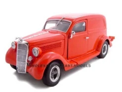 1935 Ford Sedan Delivery Red 1/24 Diecast Car By Unique Replicas