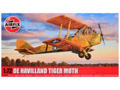 Level 2 Model Kit De Havilland Tiger Moth Aircraft With 2 Scheme Options 1/72 Plastic Model Kit By Airfix