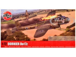 Level 3 Model Kit Dornier Do 17z Bomber Aircraft With 2 Scheme Options 1/72 Plastic Model Kit By Airfix
