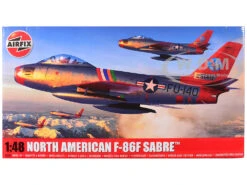 Level 2 Model Kit North American F-86F Sabre Aircraft With 2 Scheme Options 1/48 Plastic Model Kit By Airfix
