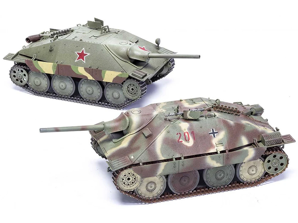 Level 3 Model Kit Jagdpanzer 38(t) Hetzer "Late Version" Tank With 2 Scheme Options 1/35 Plastic Model Kit By Airfix - Image 2