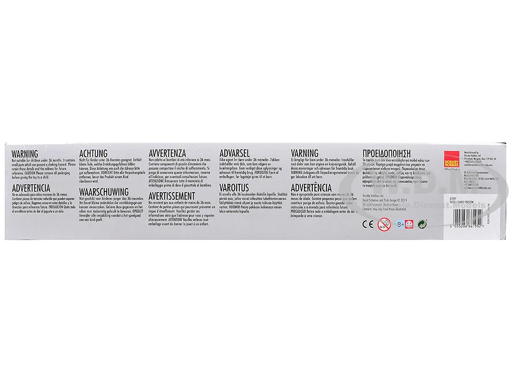 Level 3 Model Kit Tiger I "Early Version" Tank With 2 Scheme Options 1/35 Plastic Model Kit By Airfix - Image 3
