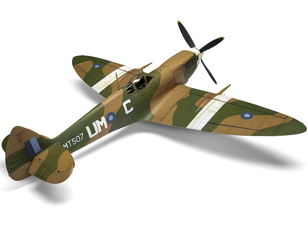 Level 4 Model Kit Supermarine Spitfire Mk.VIII Fighter Aircraft With 3 Scheme Options 1/24 Plastic Model Kit By Airfix - Image 8