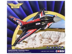 Eurofighter Typhoon FGR4 Aircraft "Blackjack, RAF Typhoon Display Aircraft" (2022) British Royal Air Force "The Aviation Archive" Series 1/48 Diecast Model By Corgi