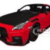 2022 Nissan GT-R (R35) Nismo Special Edition RHD (Right Hand Drive) Vibrant Red With Carbon Hood And Top 1/18 Model Car By Autoart